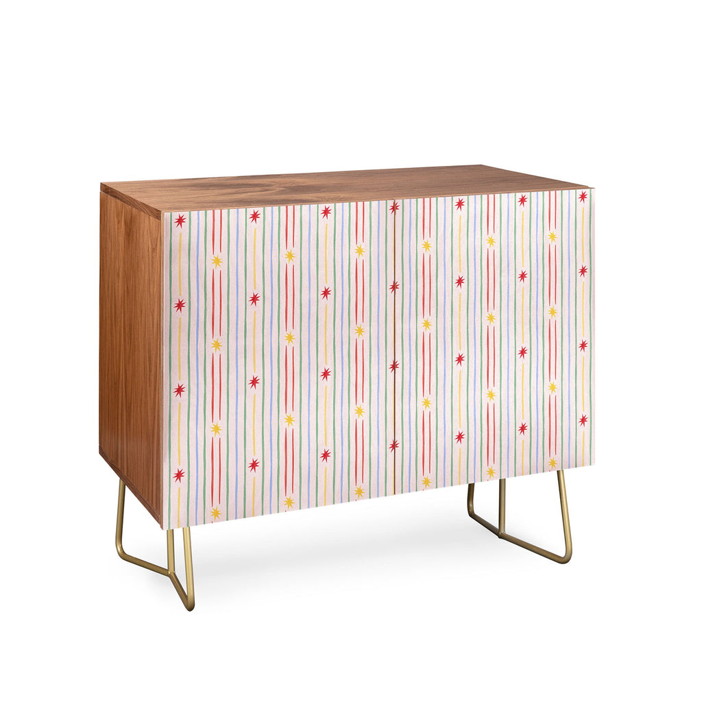 Love_Ryming Festive Starry Stripes Credenza