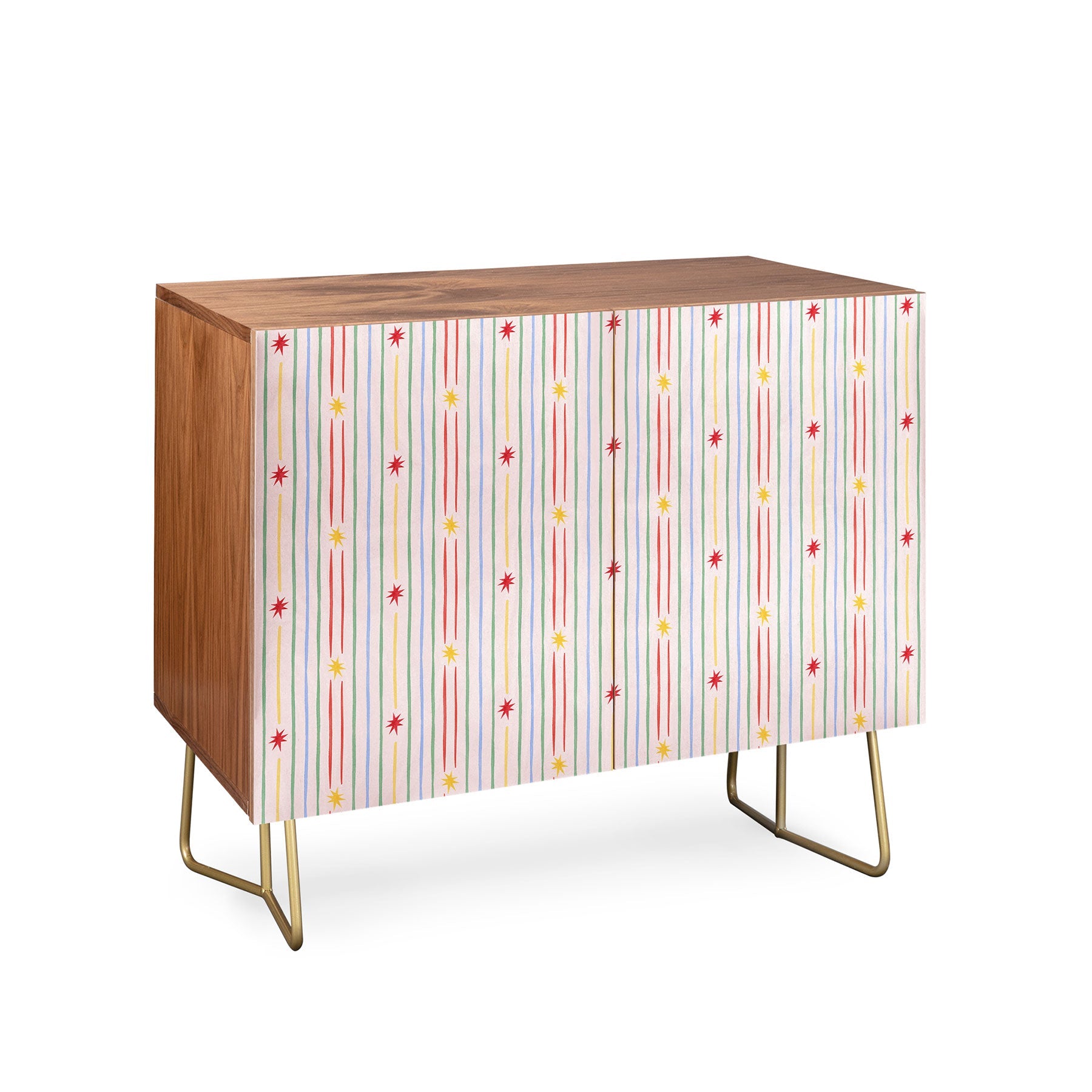 Love_Ryming Festive Starry Stripes Credenza