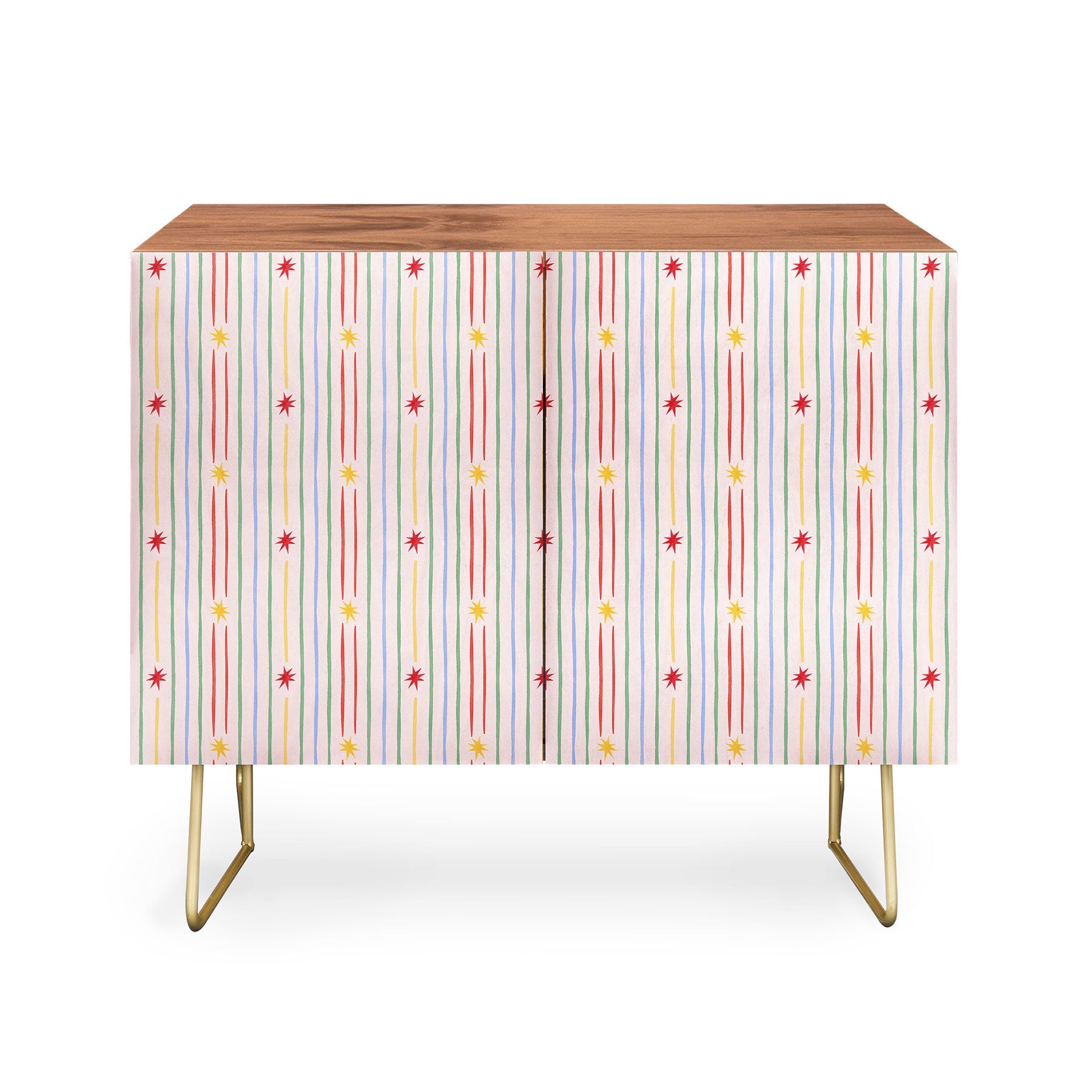 Love_Ryming Festive Starry Stripes Credenza