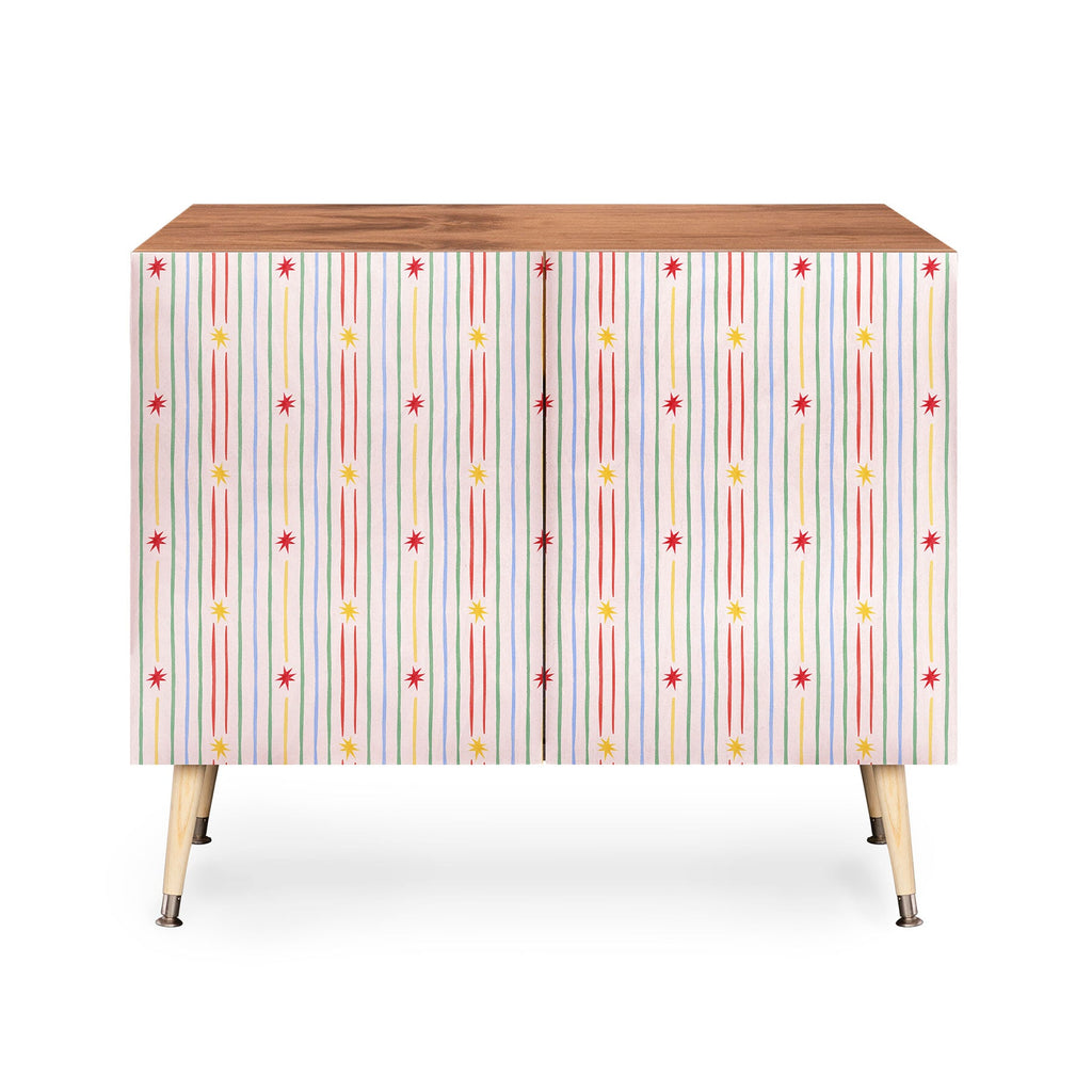 Love_Ryming Festive Starry Stripes Credenza