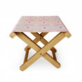 Love_Ryming Festive Starry Stripes Folding Stool