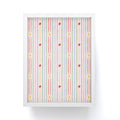 Love_Ryming Festive Starry Stripes Framed Mini Art Print