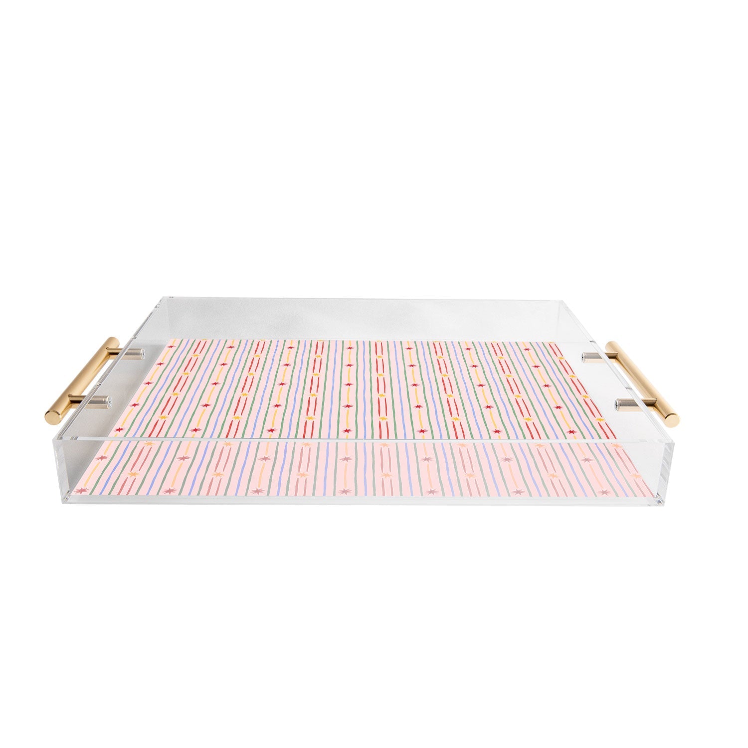 Love_Ryming Festive Starry Stripes Acrylic Tray