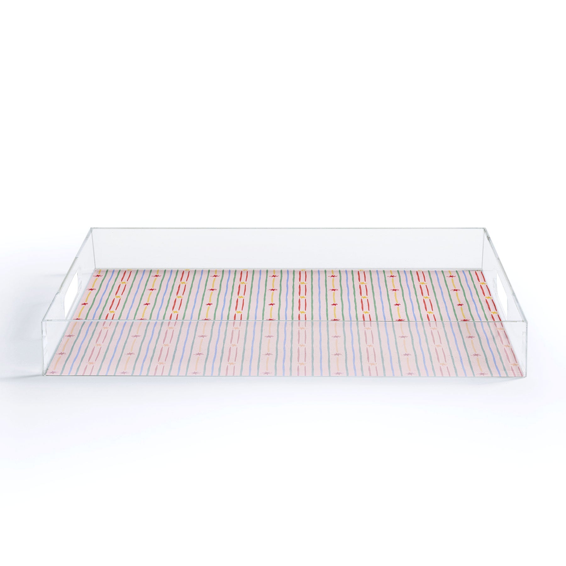 Love_Ryming Festive Starry Stripes Acrylic Tray