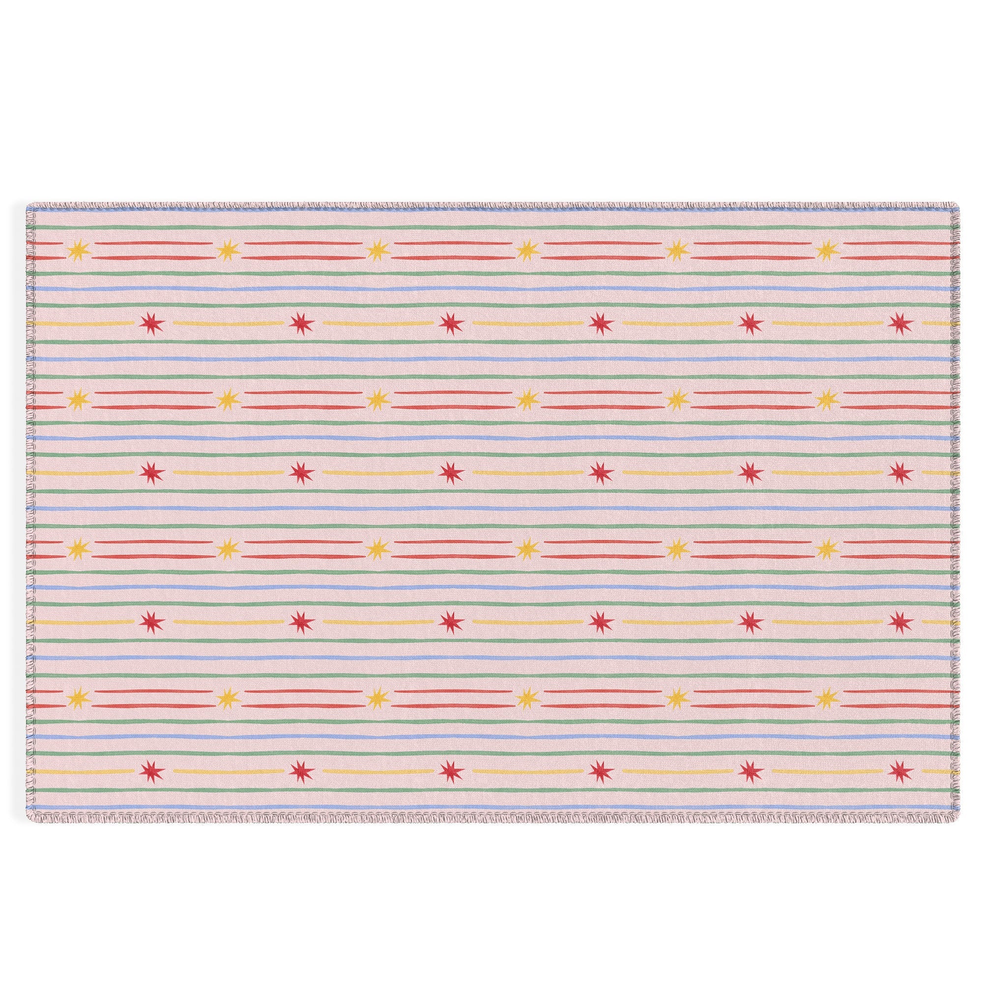 Love_Ryming Festive Starry Stripes Outdoor Rug