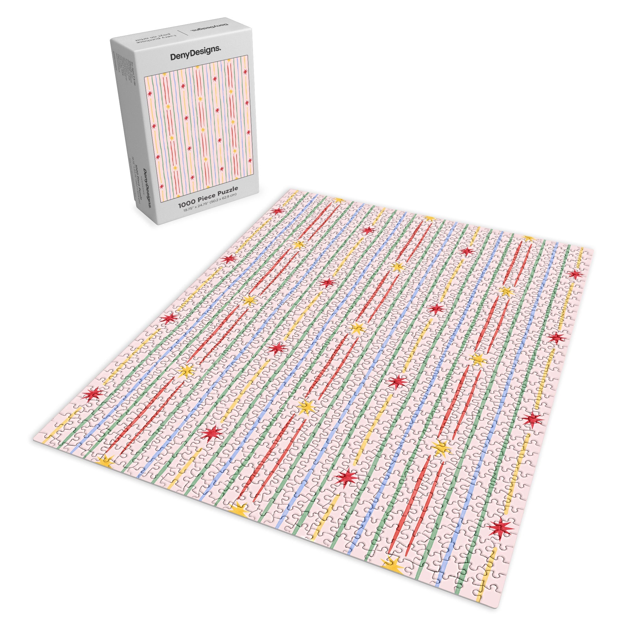Love_Ryming Festive Starry Stripes Puzzle