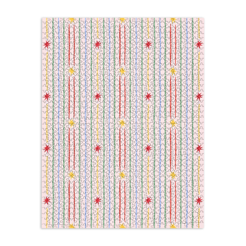 Love_Ryming Festive Starry Stripes Puzzle