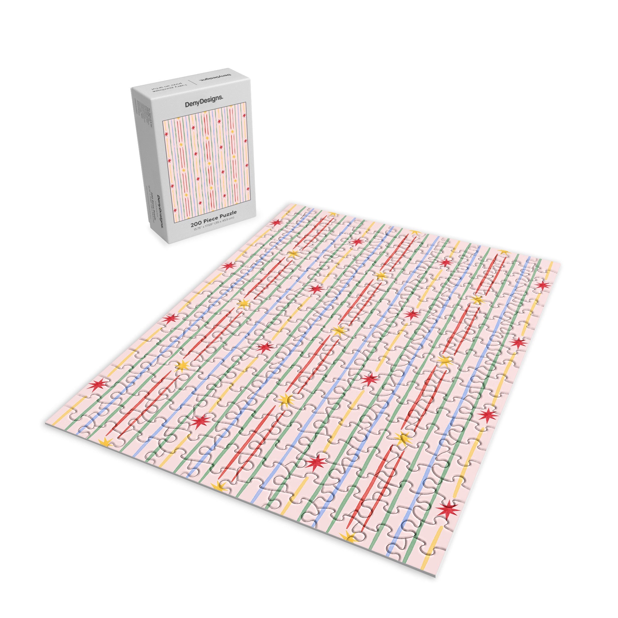 Love_Ryming Festive Starry Stripes Puzzle