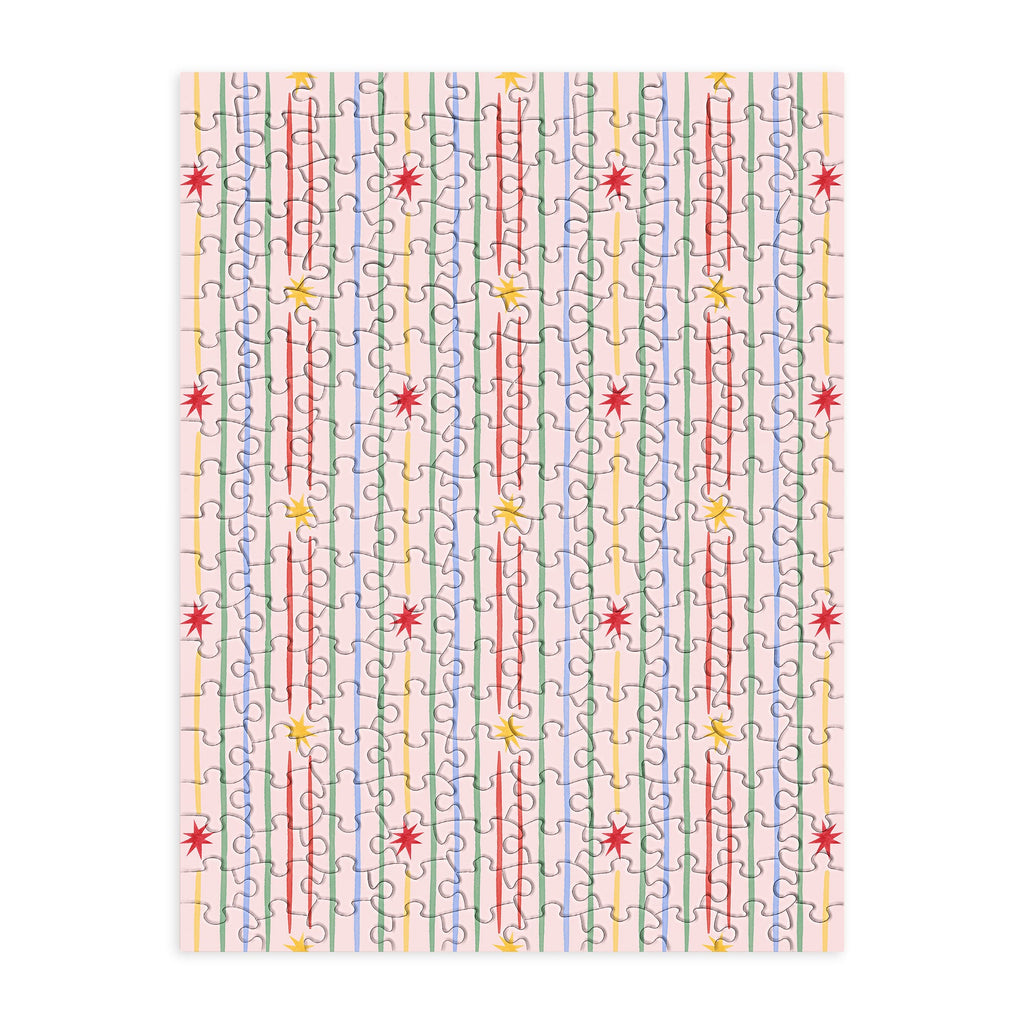 Love_Ryming Festive Starry Stripes Puzzle