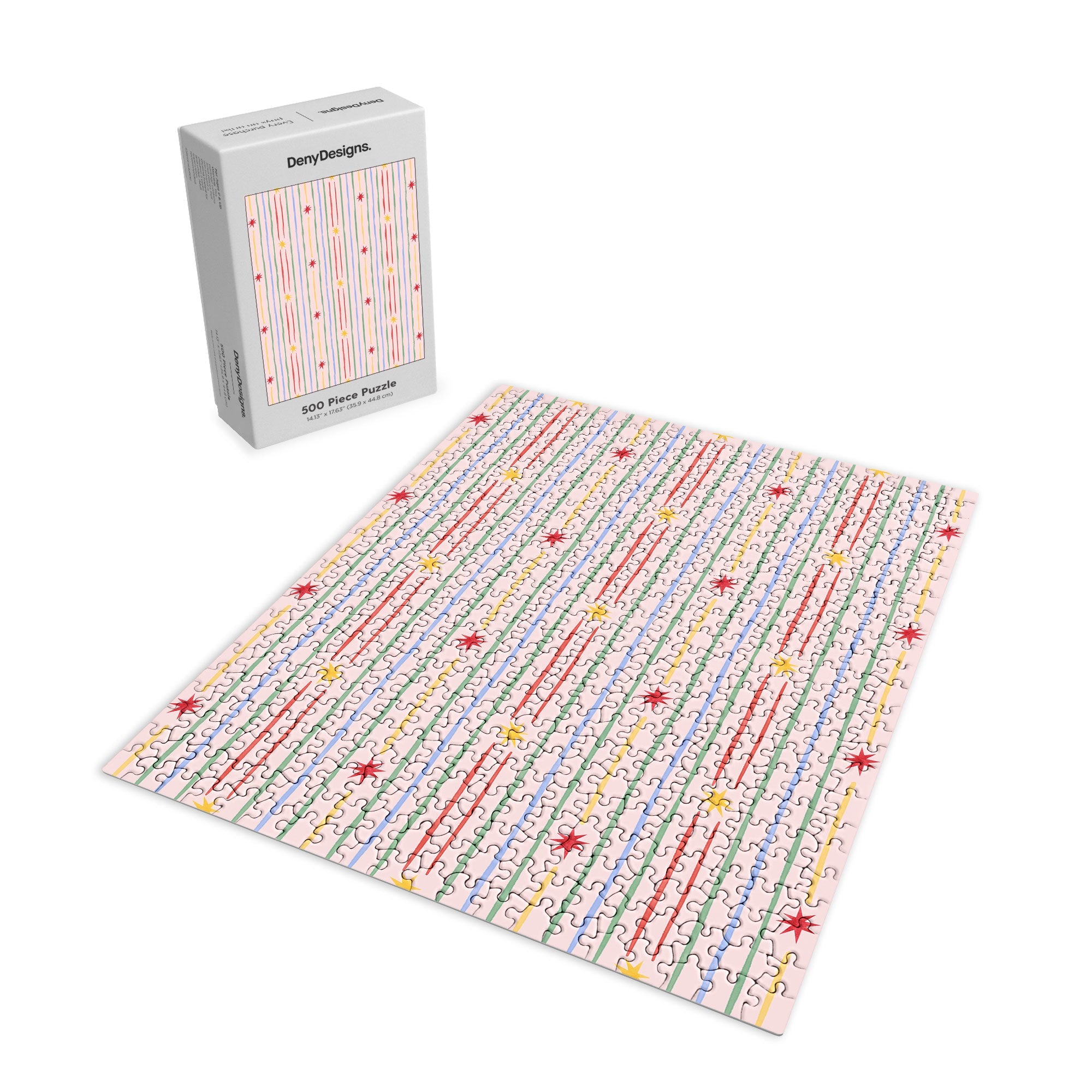 Love_Ryming Festive Starry Stripes Puzzle