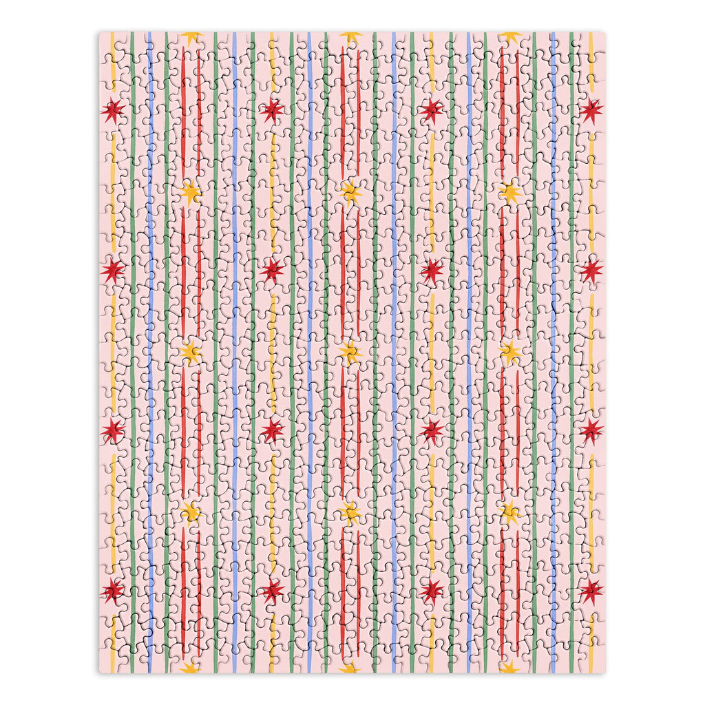 Love_Ryming Festive Starry Stripes Puzzle