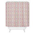 Love_Ryming Festive Starry Stripes Shower Curtain