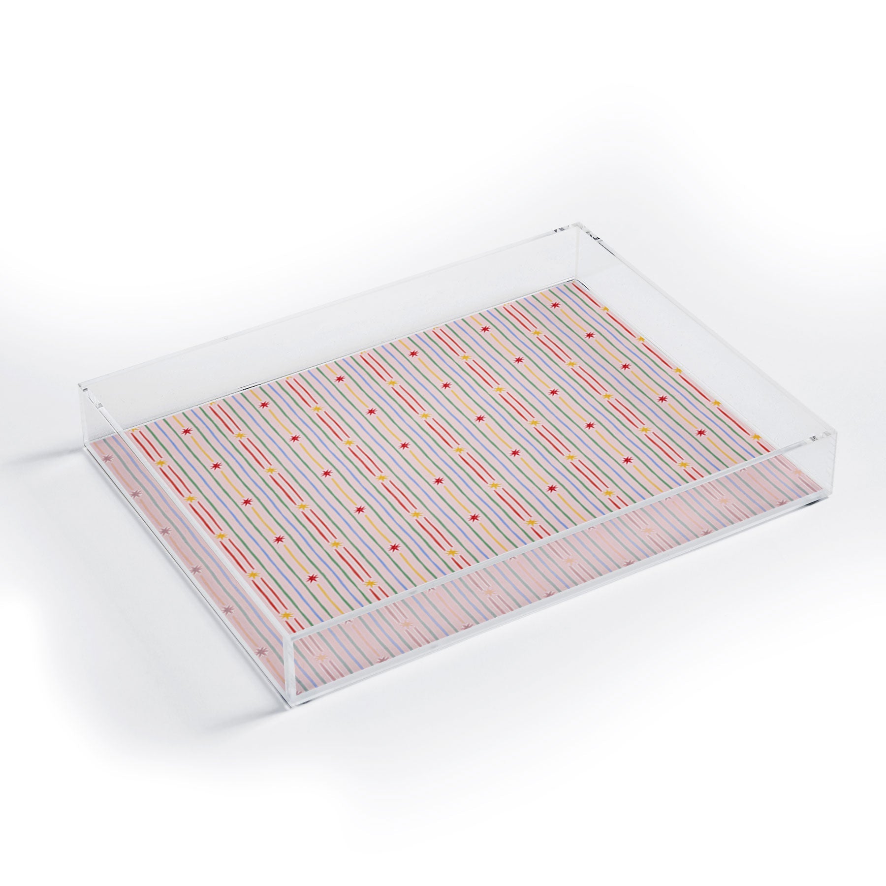 Love_Ryming Festive Starry Stripes Acrylic Tray