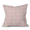 Love_Ryming Festive Starry Stripes Throw Pillow