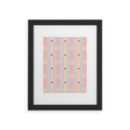 Love_Ryming Festive Starry Stripes Framed Art Print