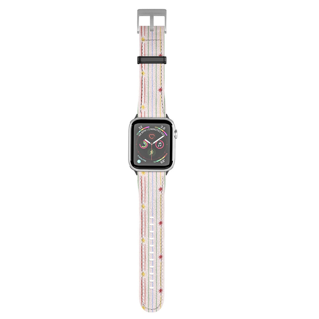 Love_Ryming Festive Starry Stripes Apple Watch Band