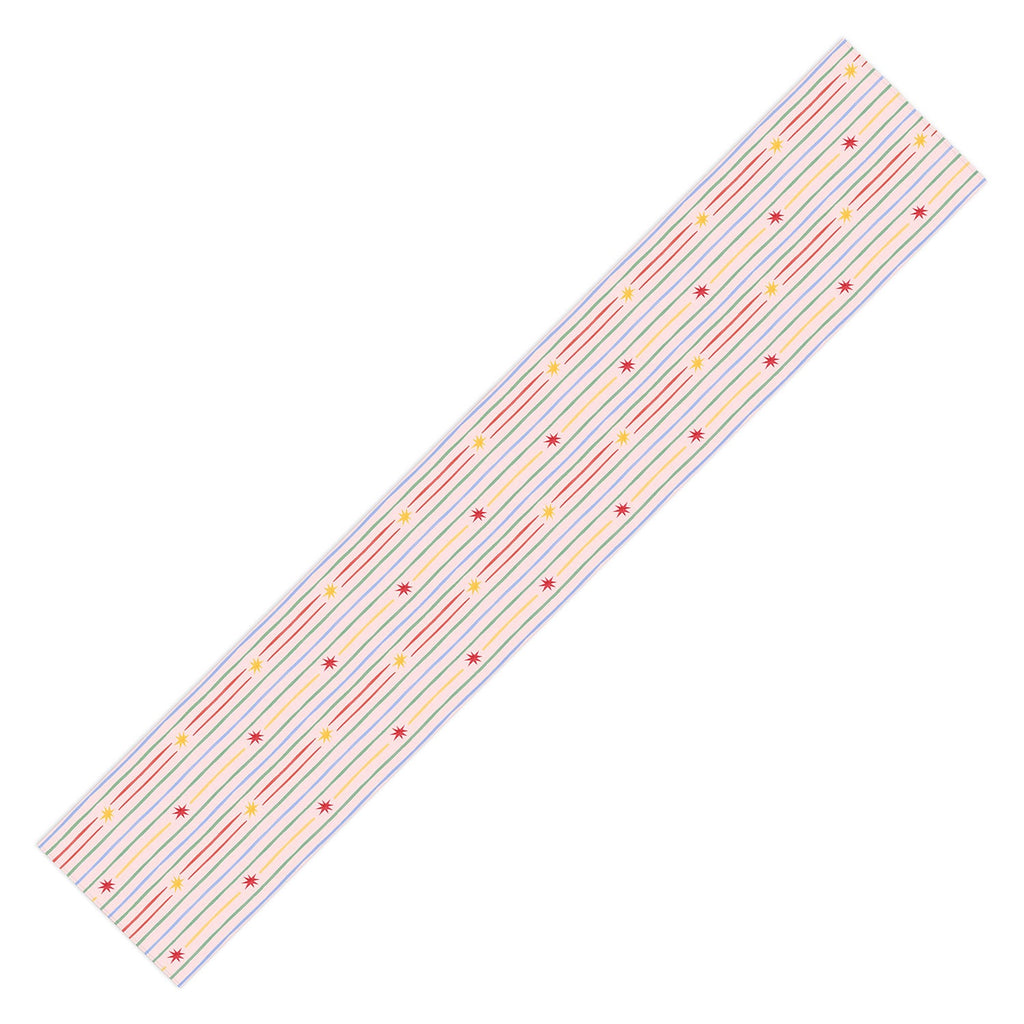 Love_Ryming Festive Starry Stripes Table Runner