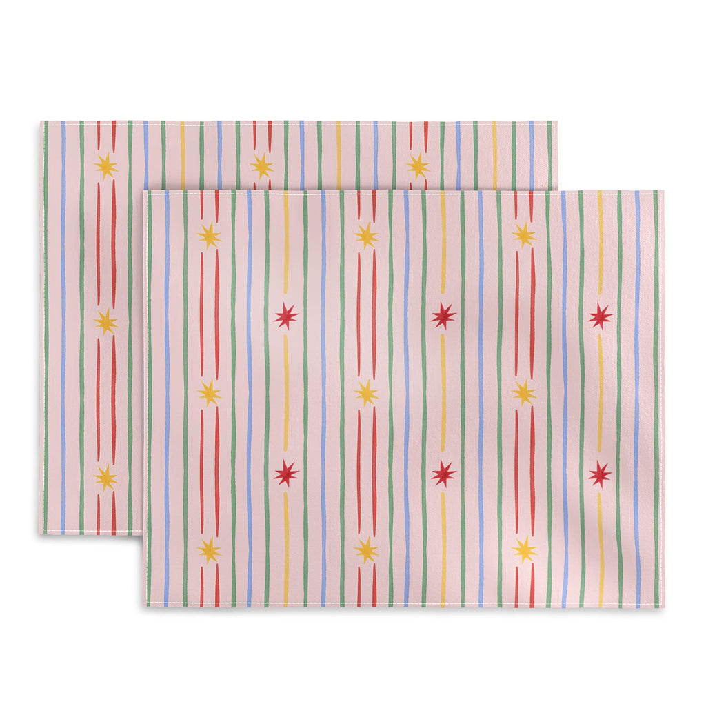 Love_Ryming Festive Starry Stripes Placemat