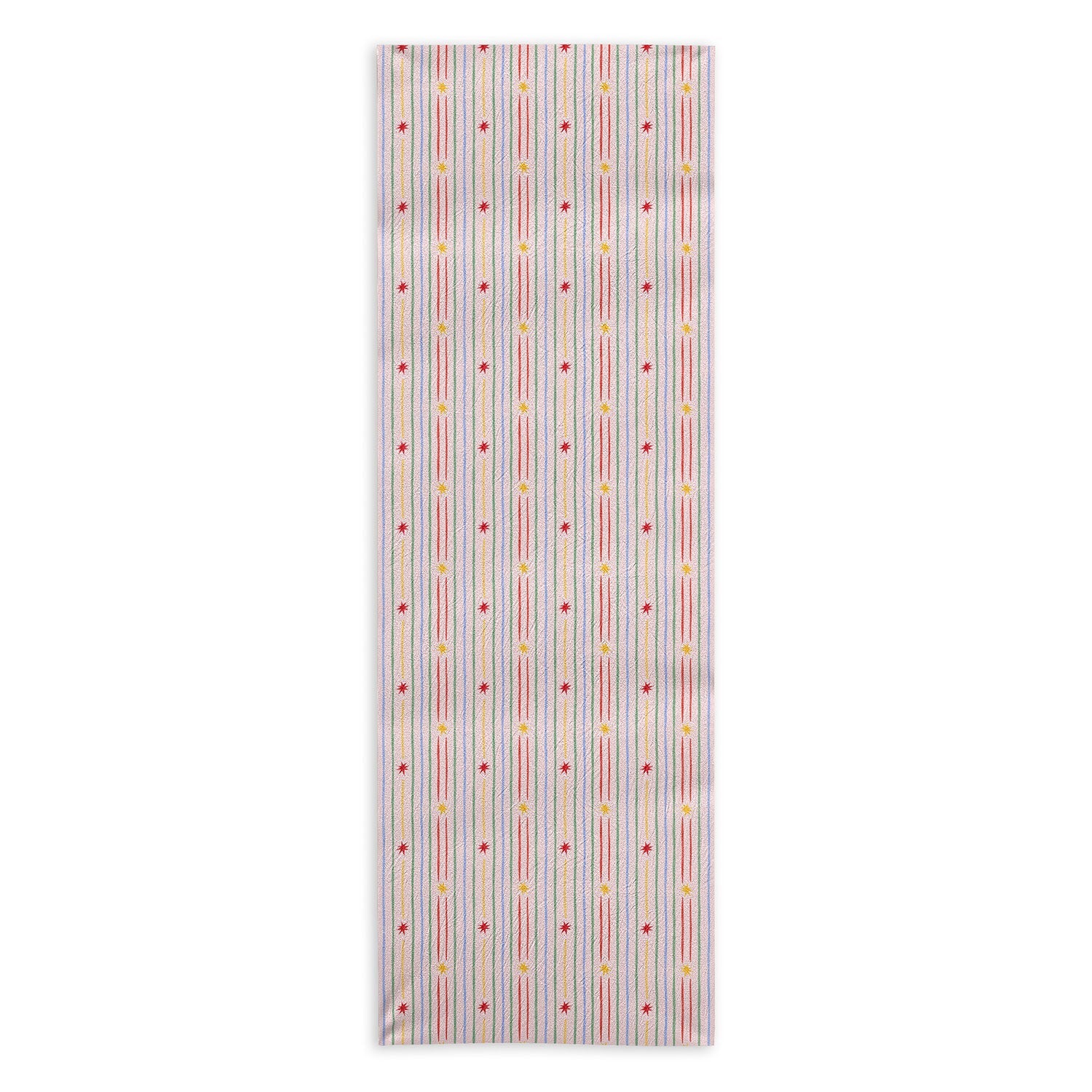 Love_Ryming Festive Starry Stripes Yoga Towel