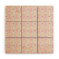 Love_Ryming Festive Starry Stripes Wood Wall Mural