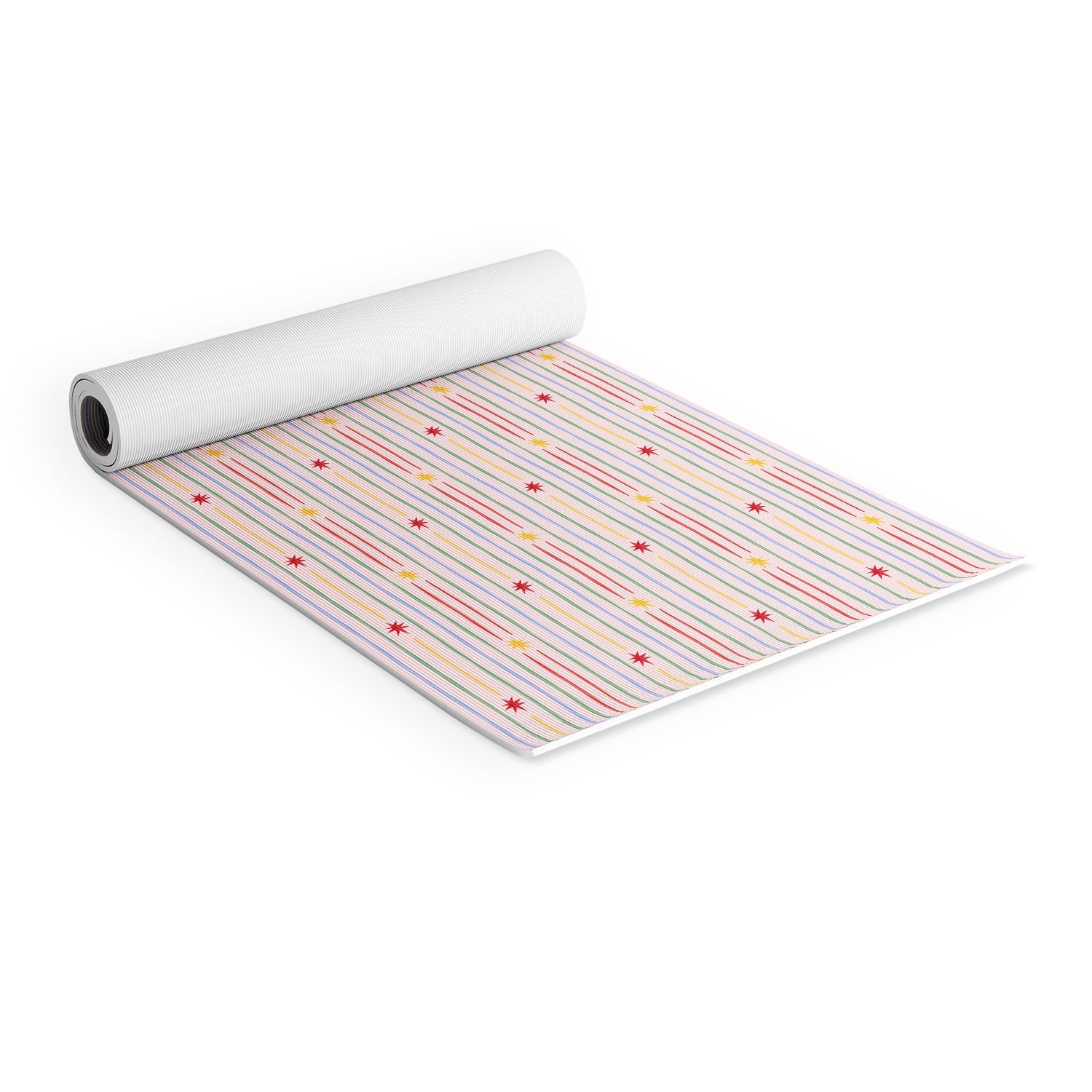 Love_Ryming Festive Starry Stripes Yoga Mat