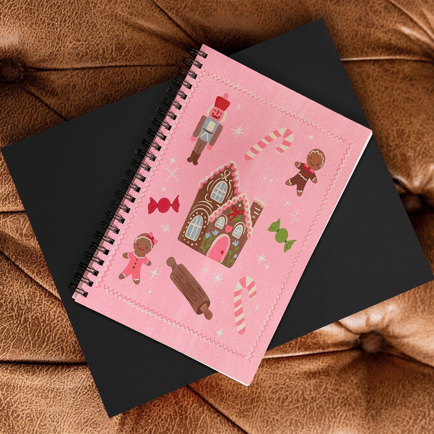 carriecantwell Sweet Christmas Holidays Spiral Notebook