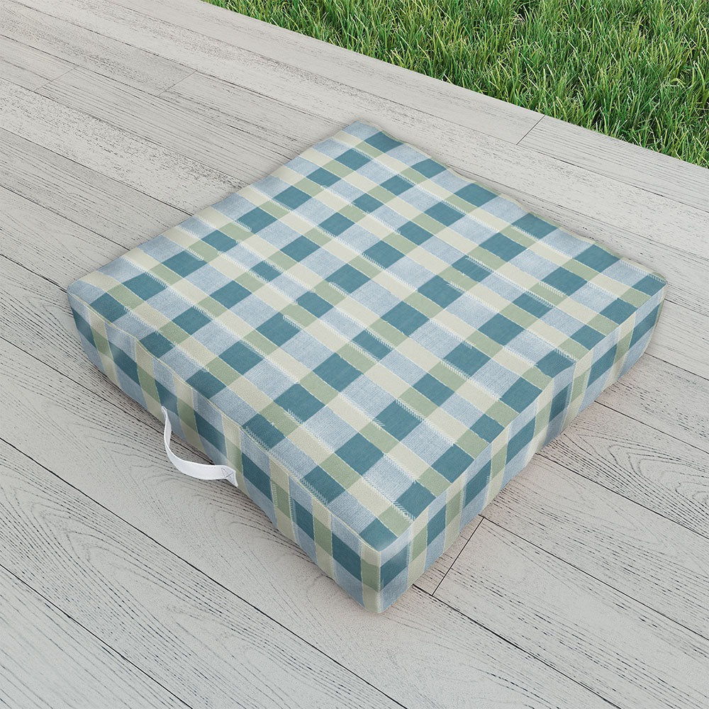 Marta Barragan Camarasa Country Style Checks Outdoor Floor Cushion