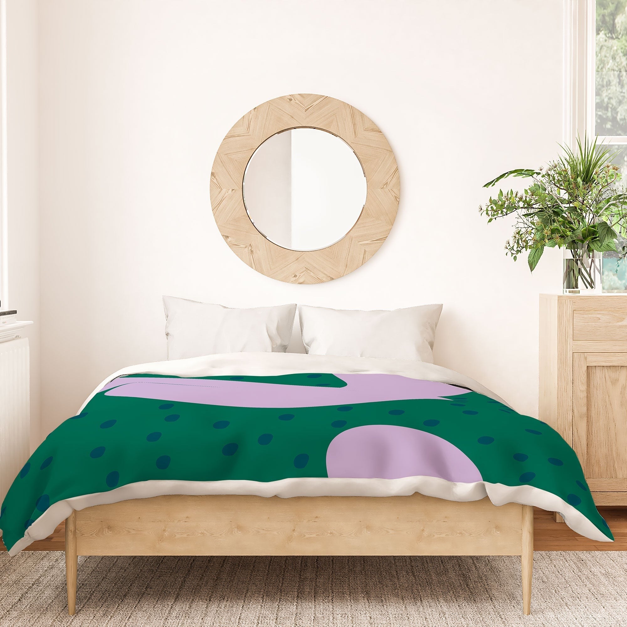 Camilla Foss Pebbles and Rabbit Duvet Cover