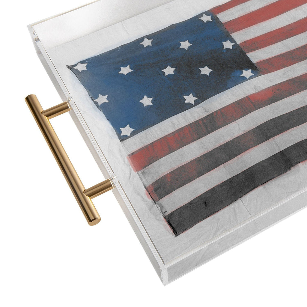 DENY Designs Flag Attributed to Elizabeth Schuyler Hamilton Acrylic Tray