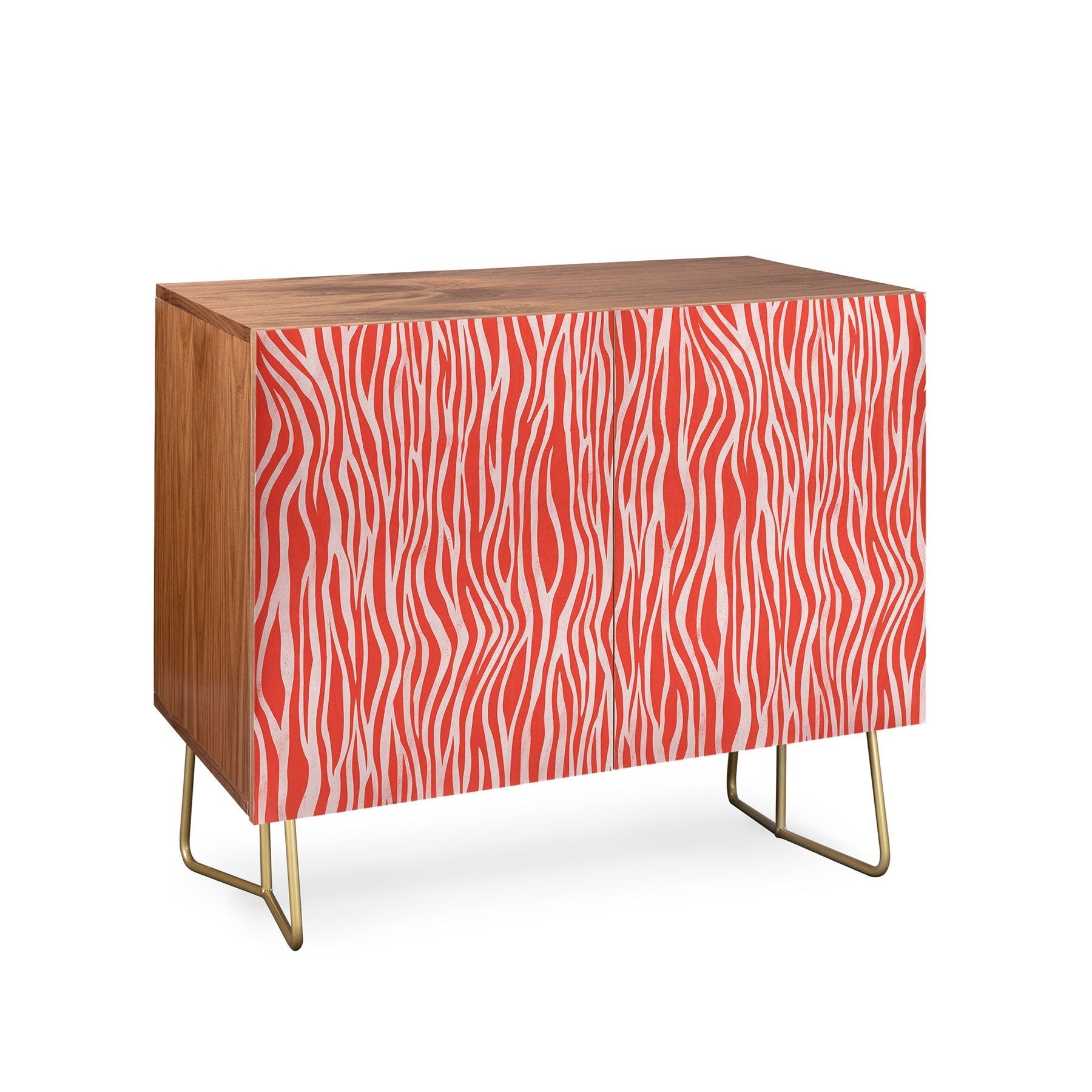 Avenie BR Red Zebra Stripe Credenza
