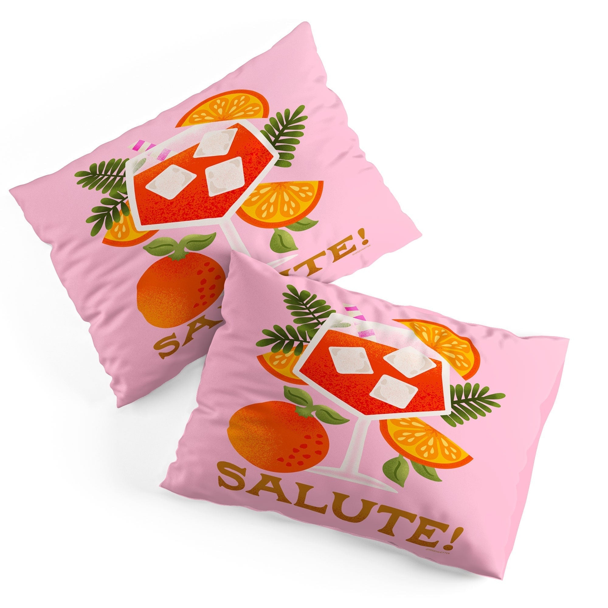 Jessica Molina Orange Spritz Pillow Shams