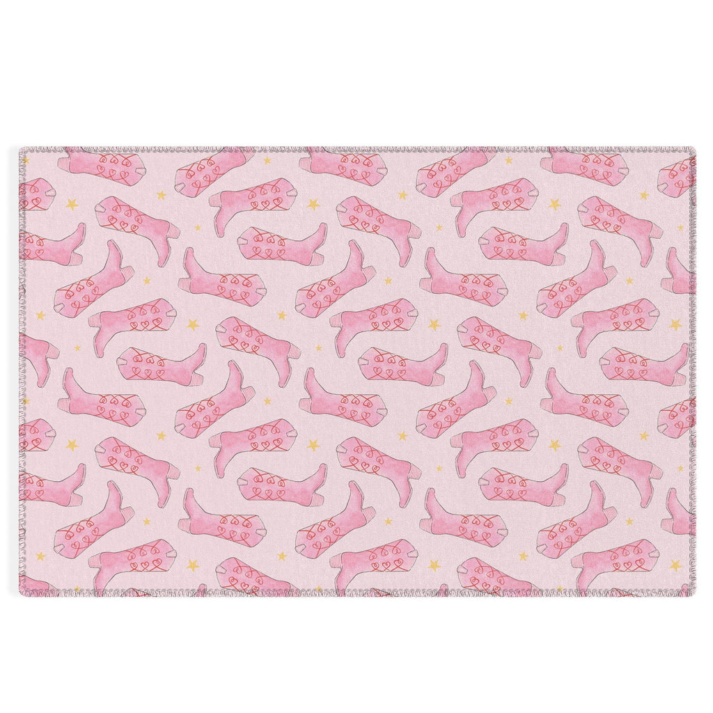 Love_Ryming Stars and Boots Outdoor Rug