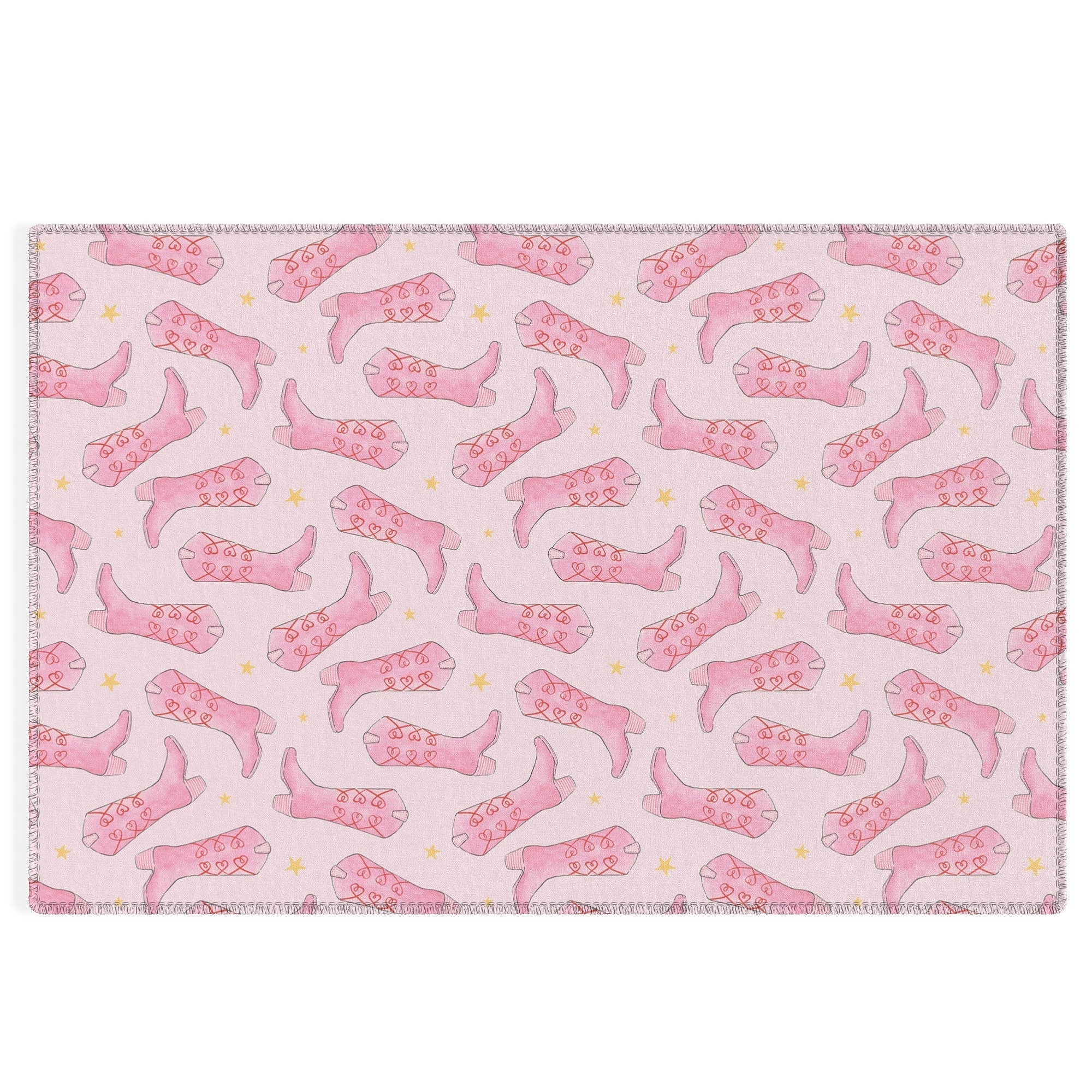 Love_Ryming Stars and Boots Outdoor Rug