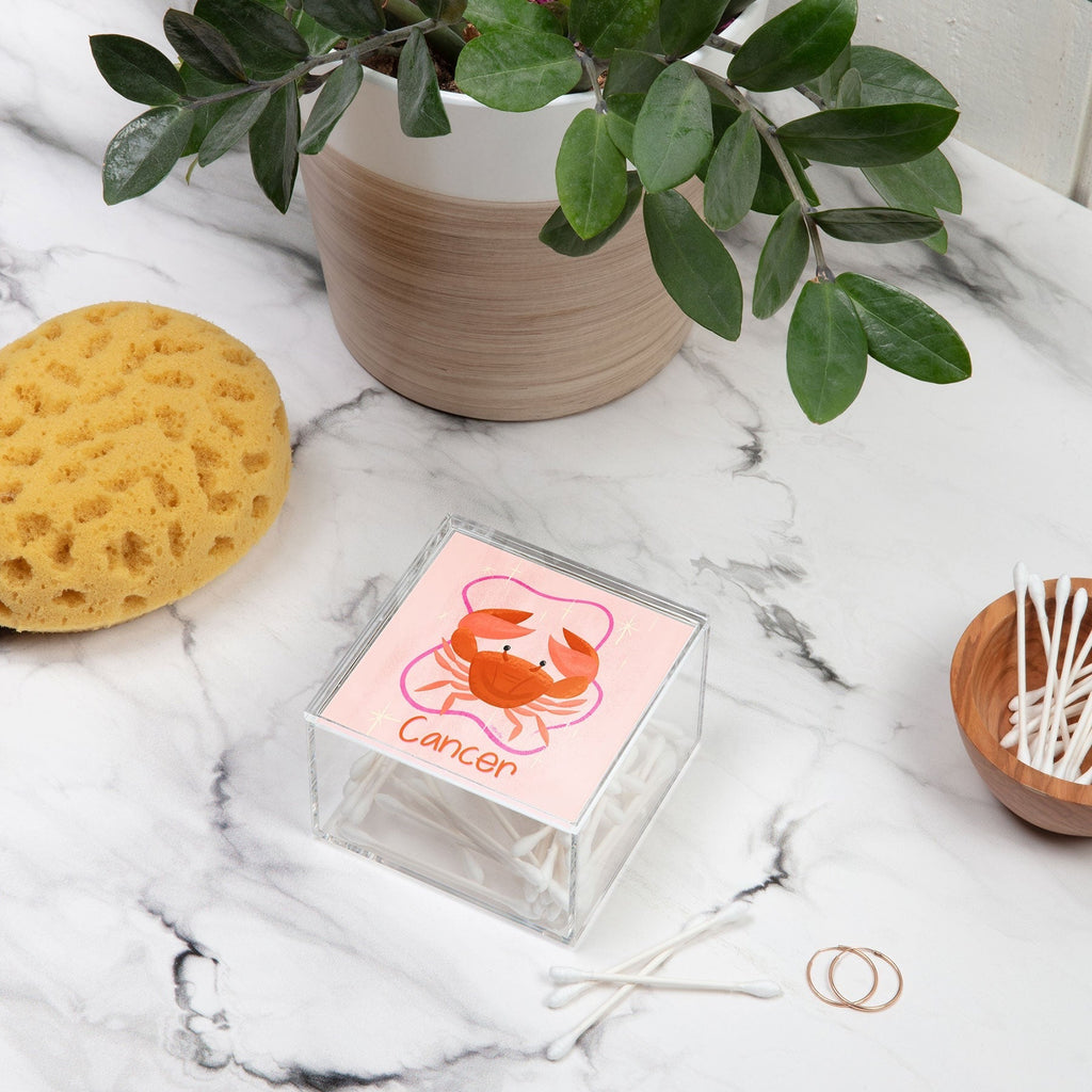 Little Om Zodiac Signs Cancer Acrylic Box