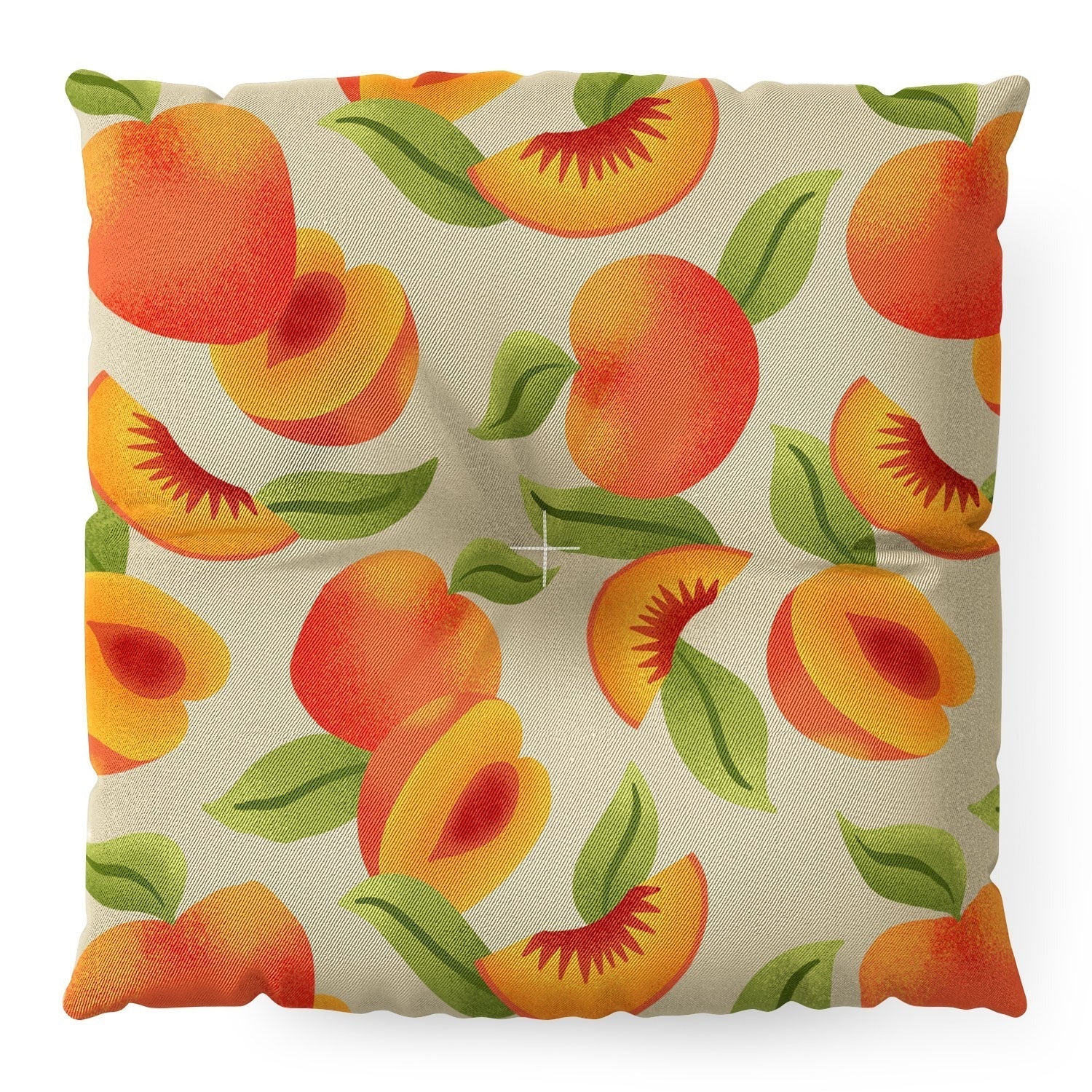 Jessica Molina Peach Pattern Floor Pillow Square