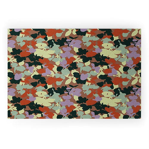 Marta Barragan Camarasa Retro Bloom Medley Welcome Mat