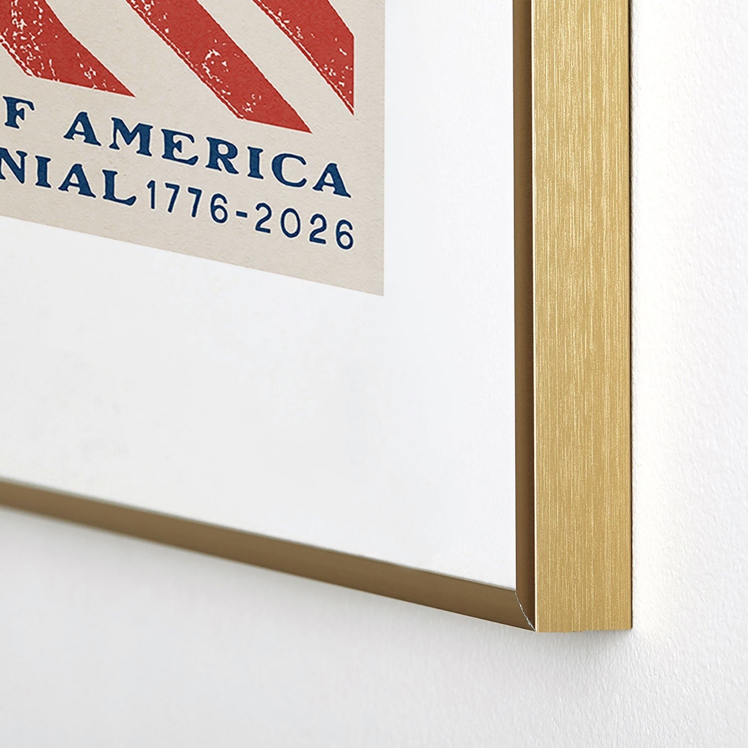 DENY Designs Stars n Stripes Semiquincentennial Metal Framed Art Print