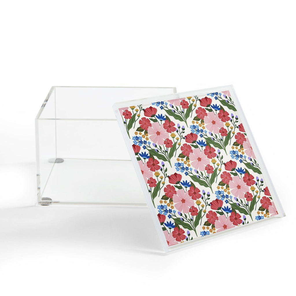 Design by Spark Wild Bloom Flowers Acrylic Box