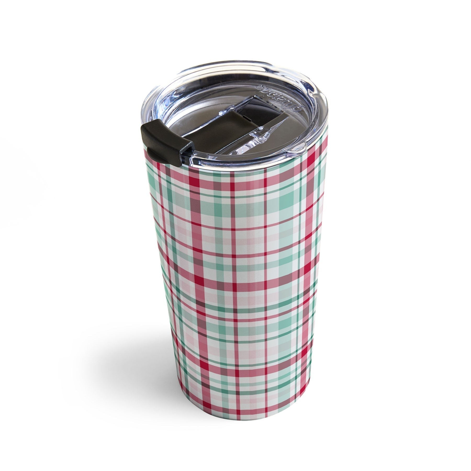 Lisa Argyropoulos Merry Vintage Plaid Travel Mug