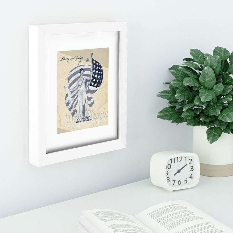 DENY Designs Liberty and Justice Woman Recessed Framing Rectangle
