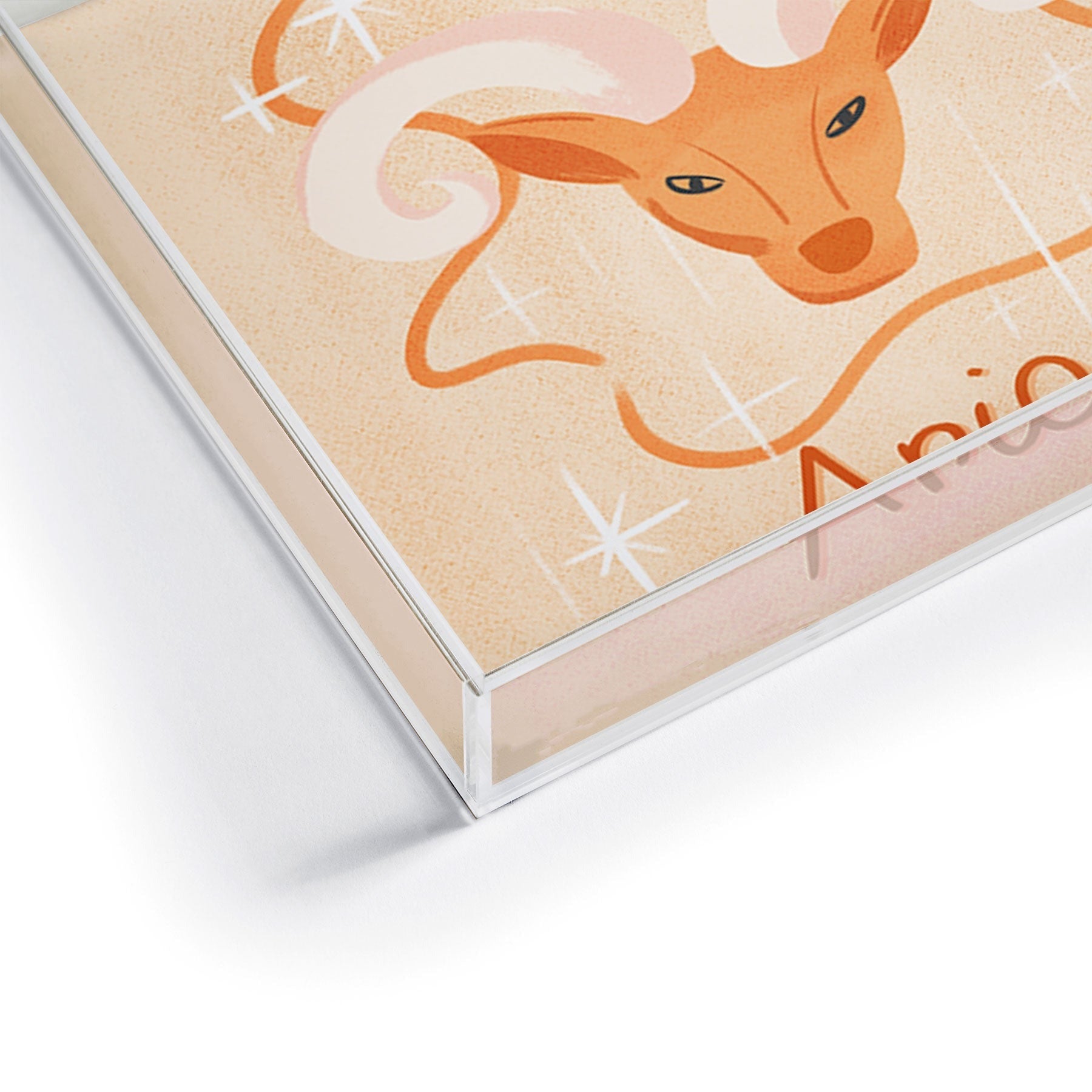 Little Om Zodiac Signs Aries Acrylic Tray