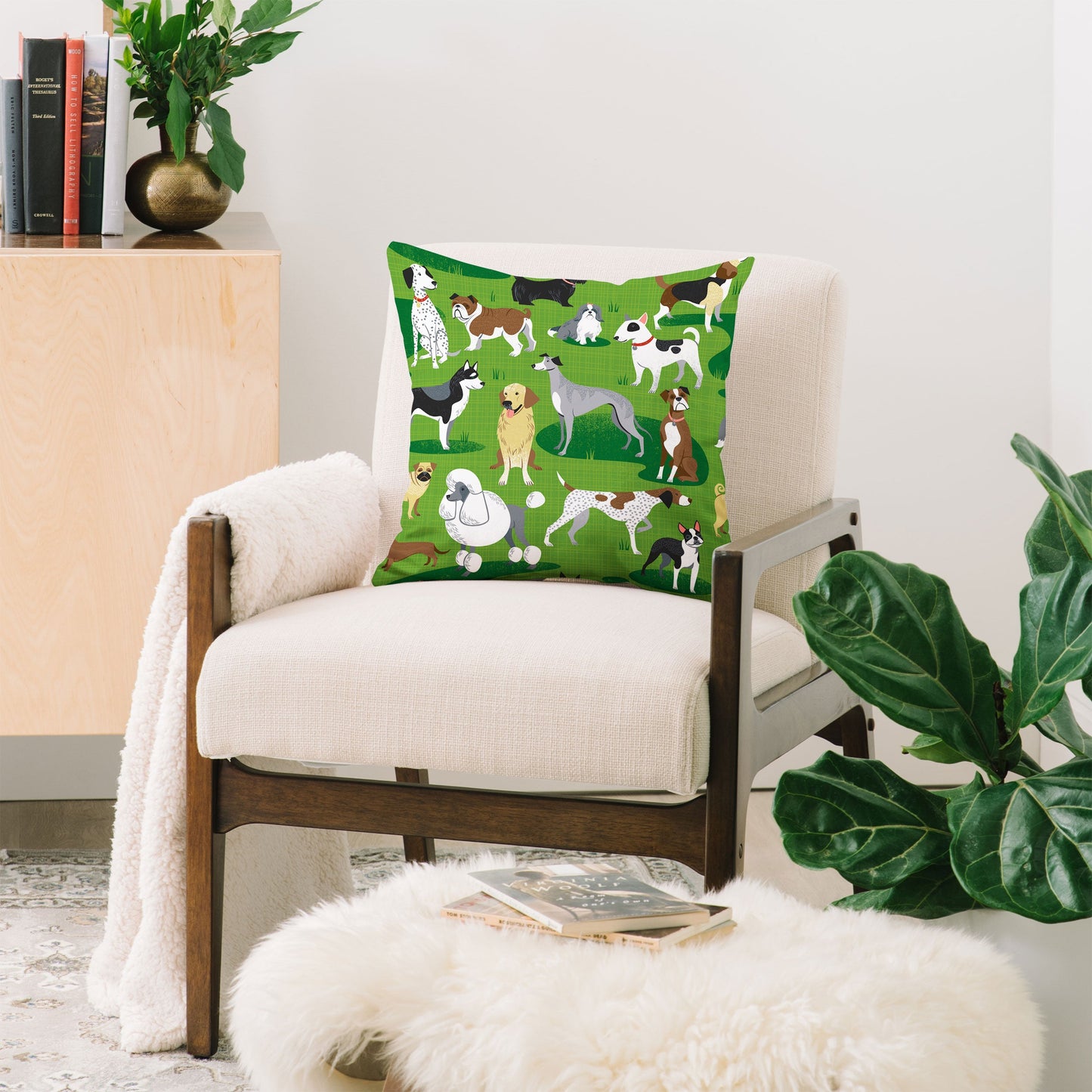 Lucie Rice Dog Day Afternoon Throw Pillow