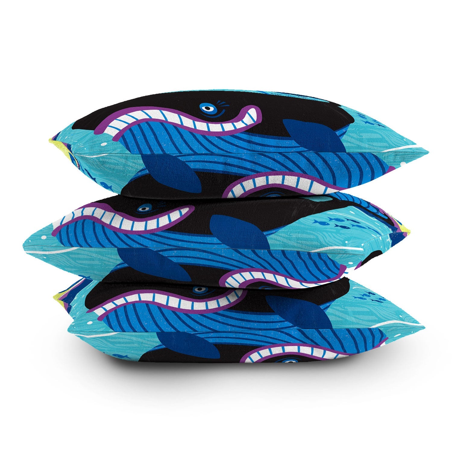 Lucie Rice Whale of a Tale Throw Pillow