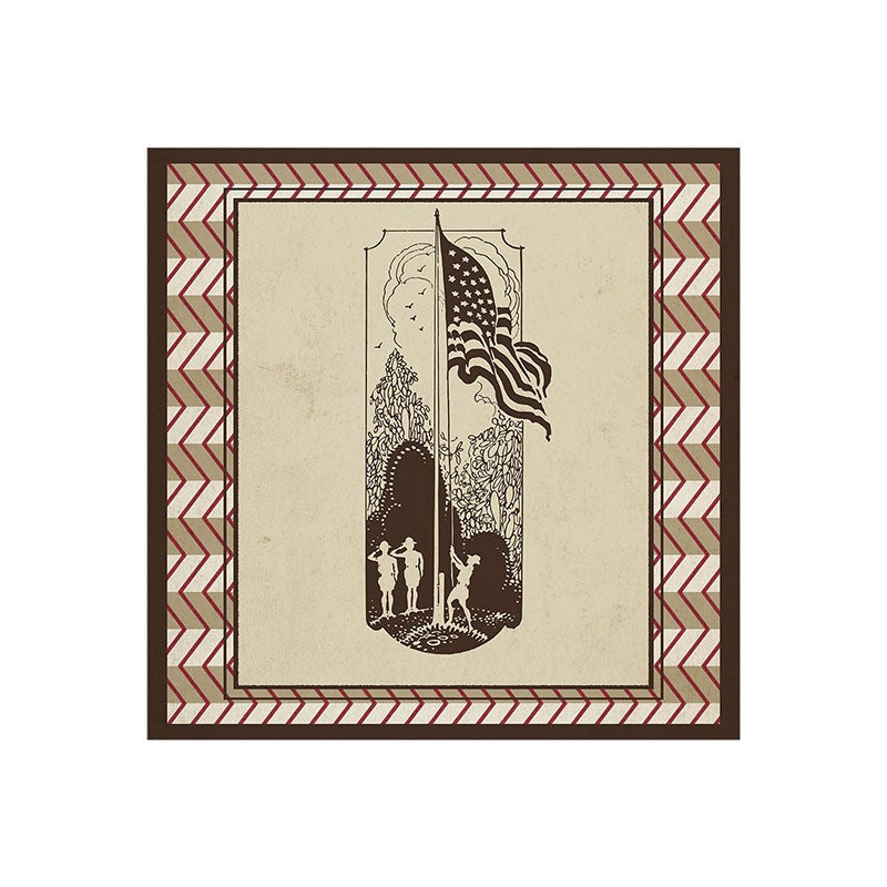 DENY Designs Flag Raisers Striped Square Art Print