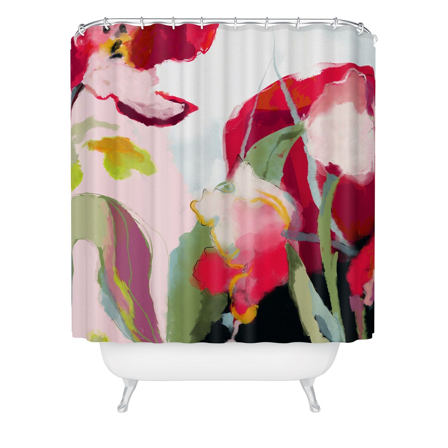 lunetricotee abstract bloom I Shower Curtain