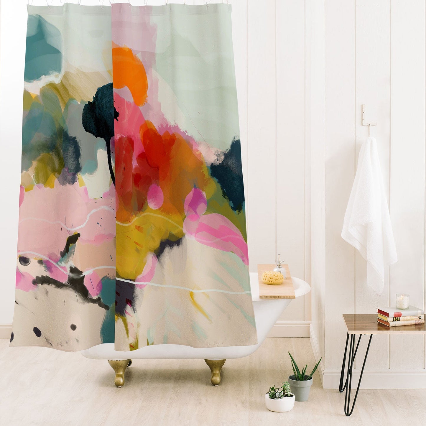 lunetricotee paysage abstract Shower Curtain
