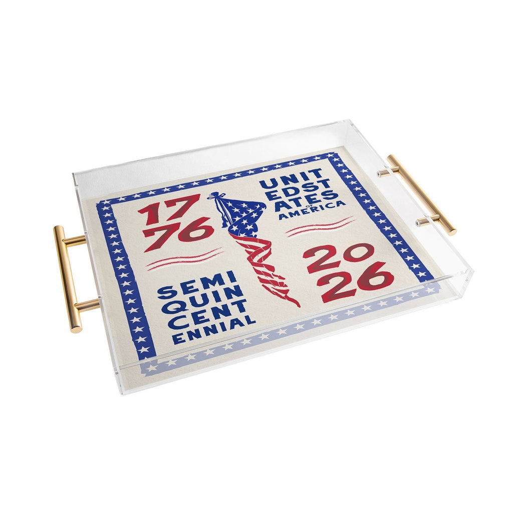 DENY Designs Retro 76 26 Acrylic Tray