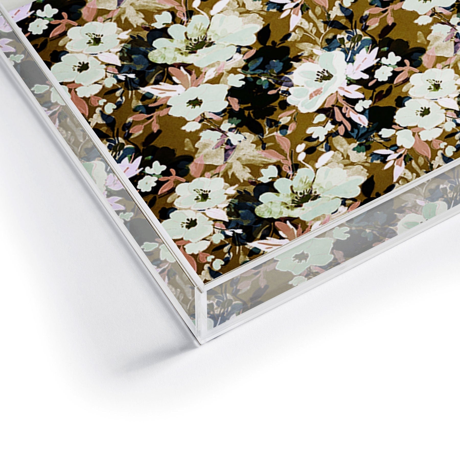 Marta Barragan Camarasa Romantic Floral Fusion Acrylic Tray