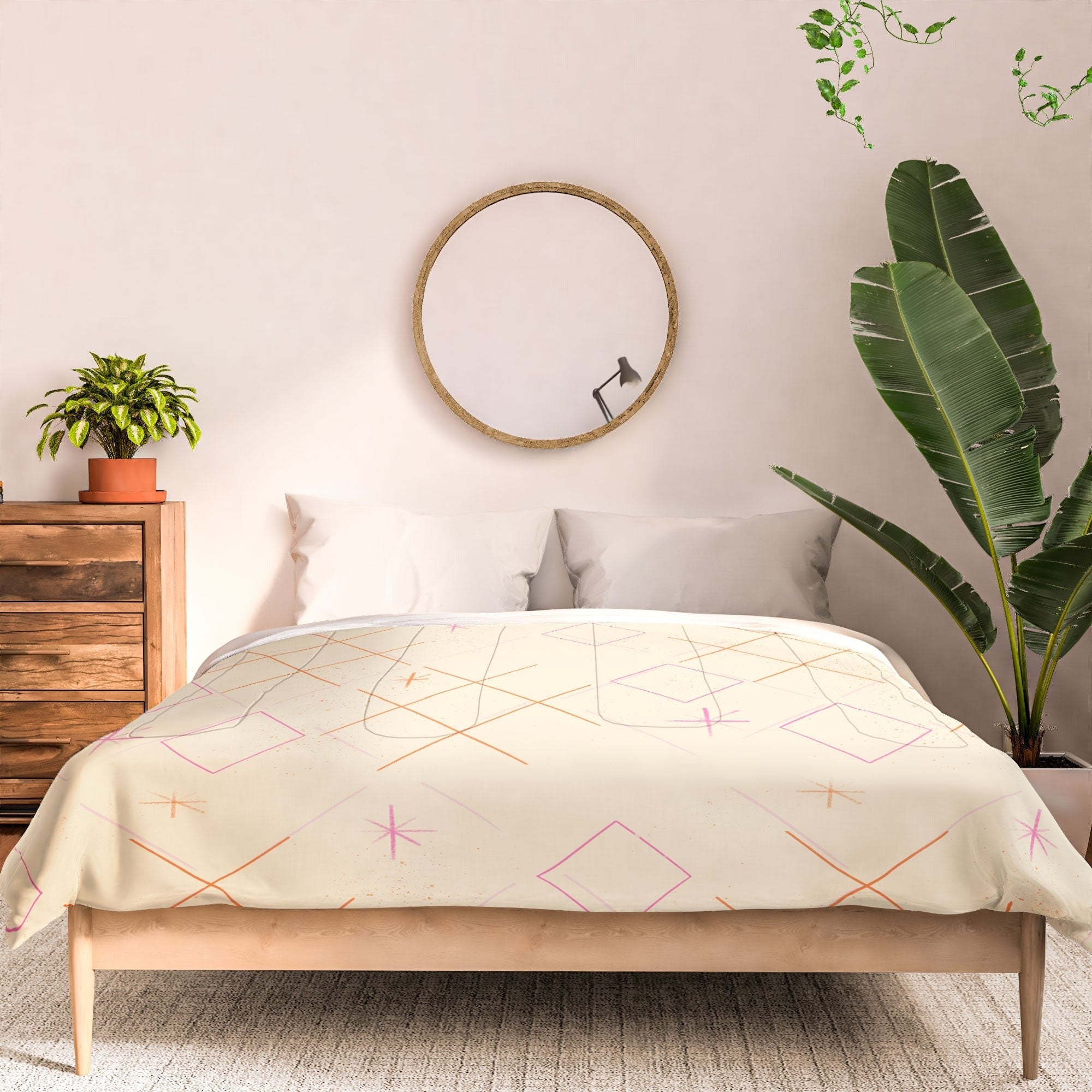 Little Om Starry Web cream Comforter