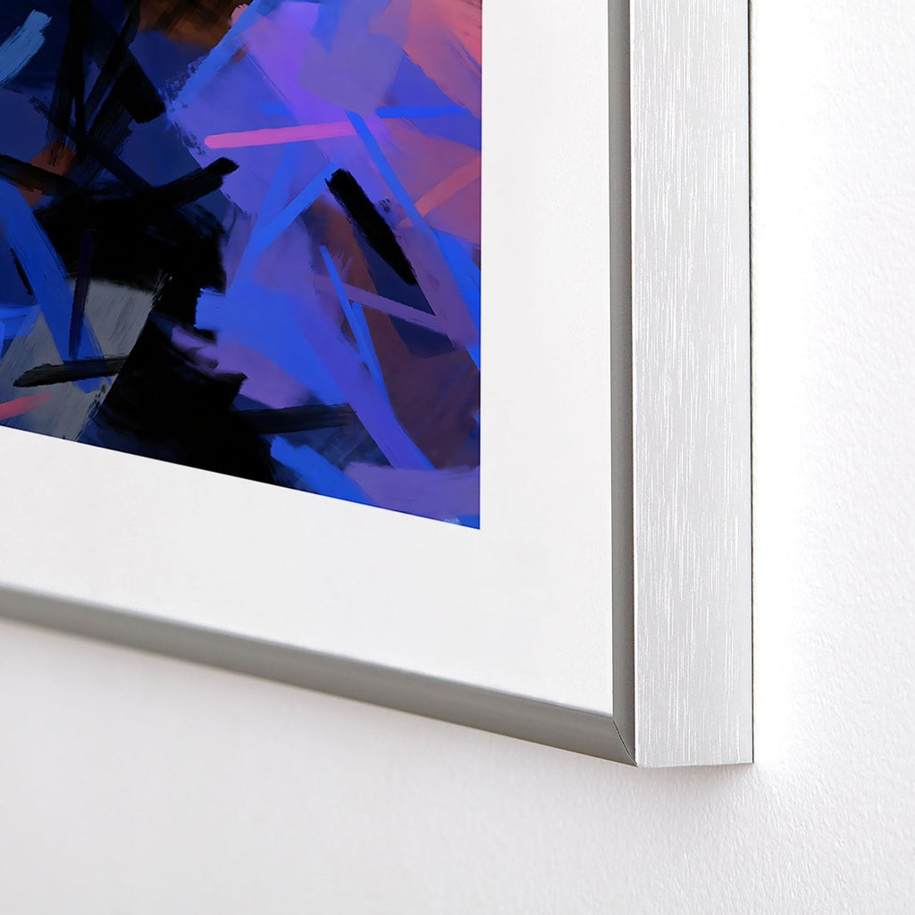83 Oranges Midnight Sparks Metal Framed Art Print
